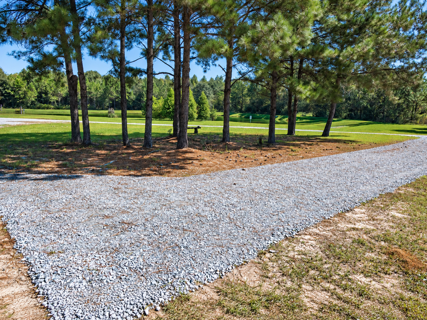 Big rig friendly pull-through RV site 12 near I-16 in Dublin, GA
